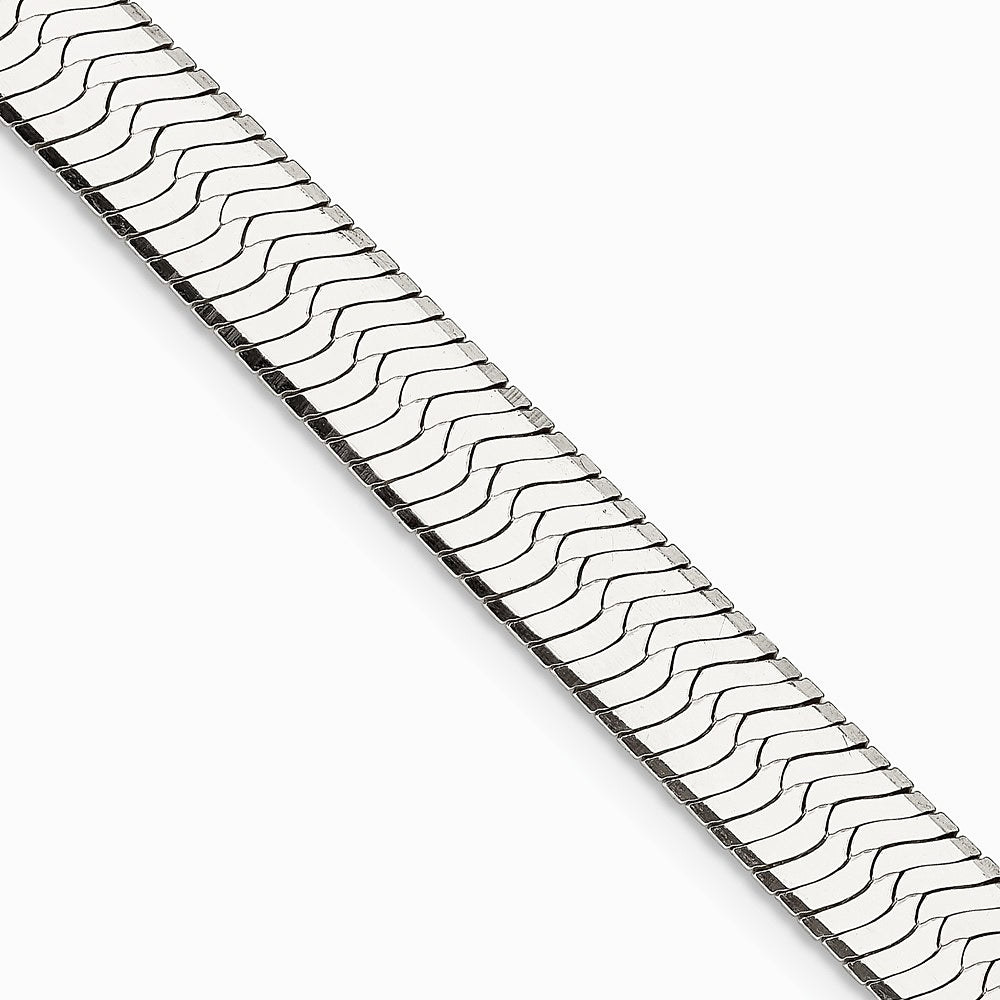 Sterling Silver 8.75mm Magic Herringbone Chain Necklace 18"-24" - Product Photo