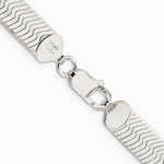 Sterling Silver Rhodium-plated 8.75mm Magic Herringbone Chain Necklace 18"-24" - Product Photo