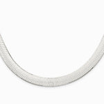 Sterling Silver 10.5mm Magic Herringbone Chain Necklace 18"-24" - Product Photo