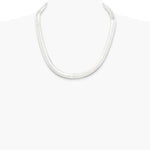 Sterling Silver 10.5mm Magic Herringbone Chain Necklace 18"-24" - Product Photo