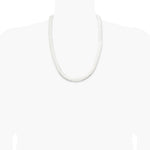 Sterling Silver 10.5mm Magic Herringbone Chain Necklace 18"-24" - Product Photo