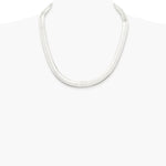 Sterling Silver Rhodium-plated 10.5mm Magic Herringbone Chain Necklace 18"-24" - Product Photo