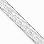 Sterling Silver Rhodium-plated 10.5mm Magic Herringbone Chain Necklace 18"-24" - Product Photo