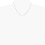 Sterling Silver 1.75mm Diamond-cut Rolo Cable Chain Necklace 16"-30" - Product Photo