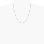 Sterling Silver 1.75mm Diamond-cut Rolo Cable Chain Necklace 16"-30" - Product Photo