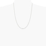 Sterling Silver 1.75mm Diamond-cut Rolo Cable Chain Necklace 16"-30" - Product Photo