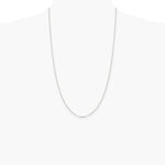 Sterling Silver 1.75mm Diamond-cut Rolo Cable Chain Necklace 16"-30" - Product Photo
