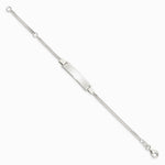 Sterling Silver Adjustable Baby ID Bracelet - Product Photo