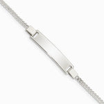 Sterling Silver Adjustable Baby ID Bracelet - Product Photo