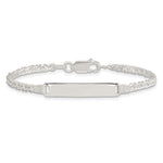 Sterling Silver Children's ID Bracelet - Product Photo