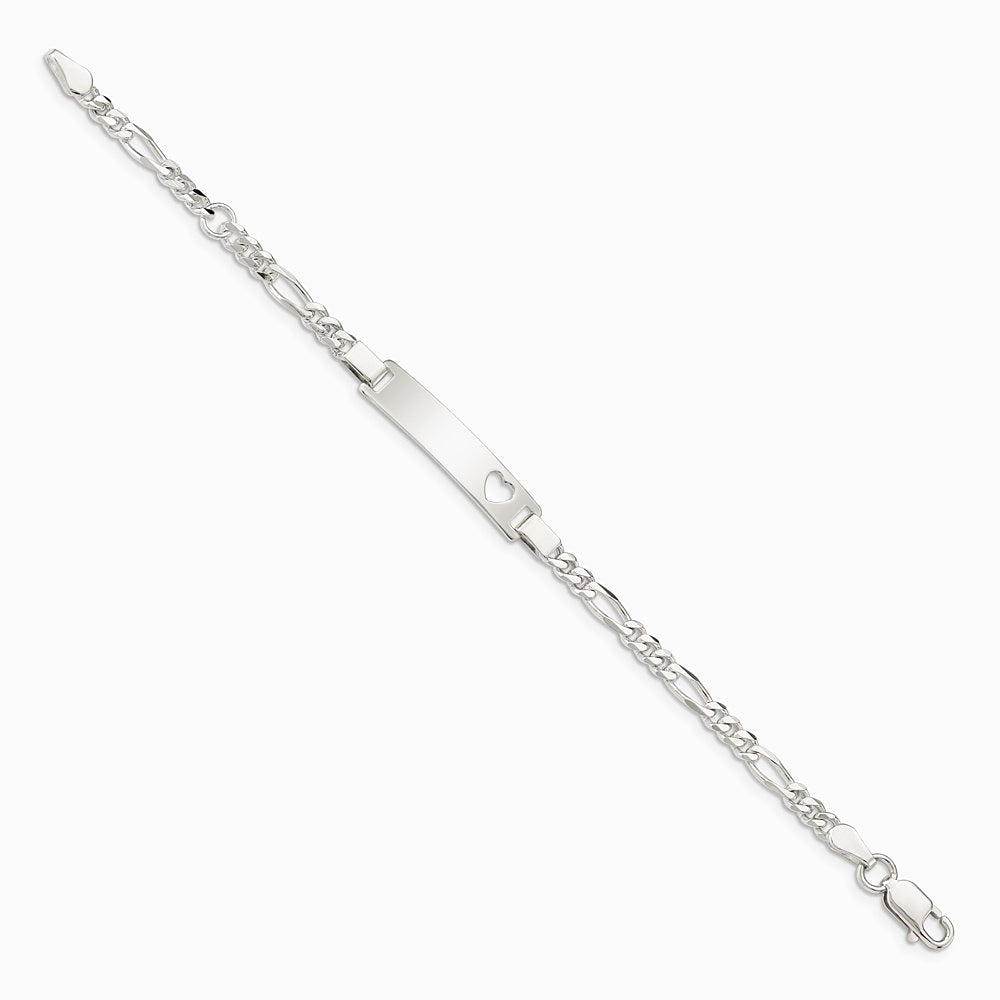 Sterling Silver Baby ID Bracelet - Product Photo