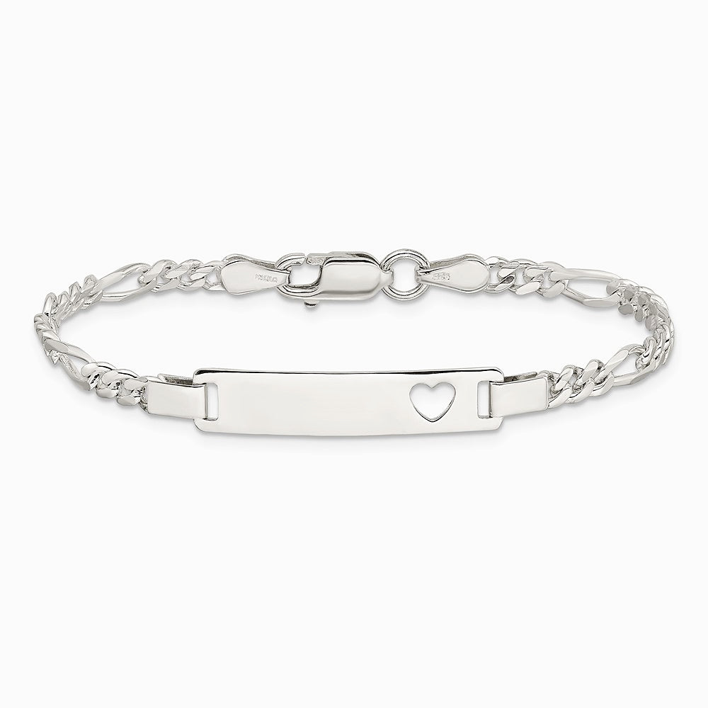 Sterling Silver Baby ID Bracelet - Product Photo