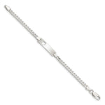 Sterling Silver Baby ID with Cut-out Heart Bracelet - Product Photo