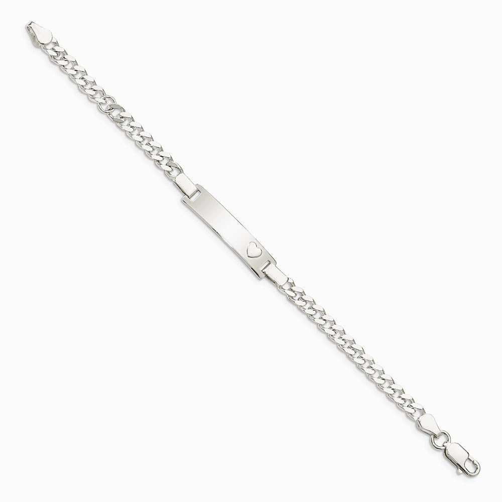 Sterling Silver Baby ID Bracelet - Product Photo