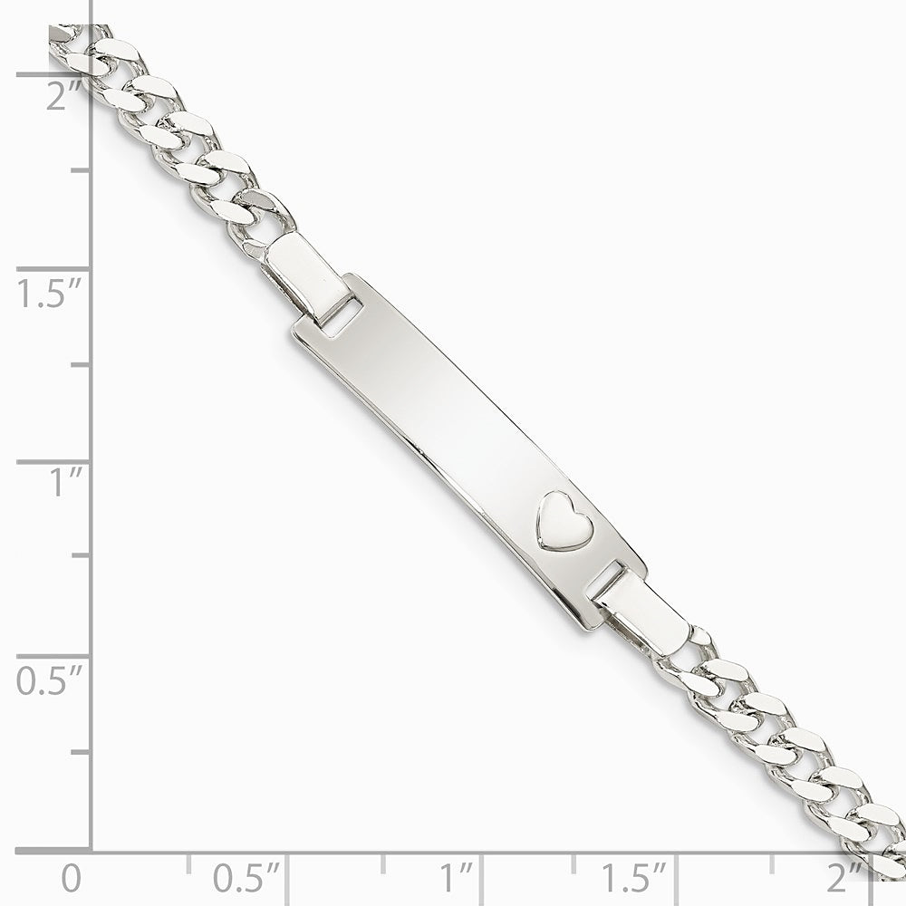 Sterling Silver Baby ID Bracelet - Product Photo