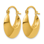 Leslie's Sterling Silver Gold-tone Polished Hoop Earrings - Product Photo
