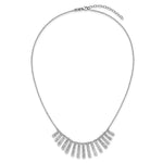 Leslie's SS Radiant Essence Pol/Textured Bars w/ 2in Ext. Necklace - Product Photo