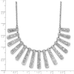 Leslie's SS Radiant Essence Pol/Textured Bars w/ 2in Ext. Necklace - Product Photo