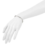 Leslie's Sterling Silver RH-plated Polished Fancy Link w/1in ext. Bracelet - Product Photo