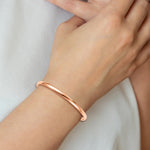 Leslie's Sterling Silver Rose Gold-plated Polished Adjust Bangle - Product Photo
