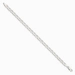 Sterling Silver 5.7mm Flat Anchor Chain Bracelet 7"-8" - Product Photo
