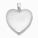 Sterling Silver Rhodium-plated Guardian Angel Ash Holder Heart Locket - Product Photo