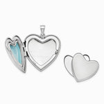 Sterling Silver Rhodium-plated Guardian Angel Ash Holder Heart Locket - Product Photo