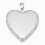Sterling Silver Rhodium-plated MY ANGEL Angel Wings 20mm Heart Locket - Product Photo