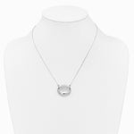 Sterling Silver -pl 20mm Oval Love You To The Moon.. Locket w/ 2 in ext. - Product Photo
