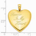 Sterling Silver Gold-tone Forever In My Heart Ash Holder Heart Locket - Product Photo