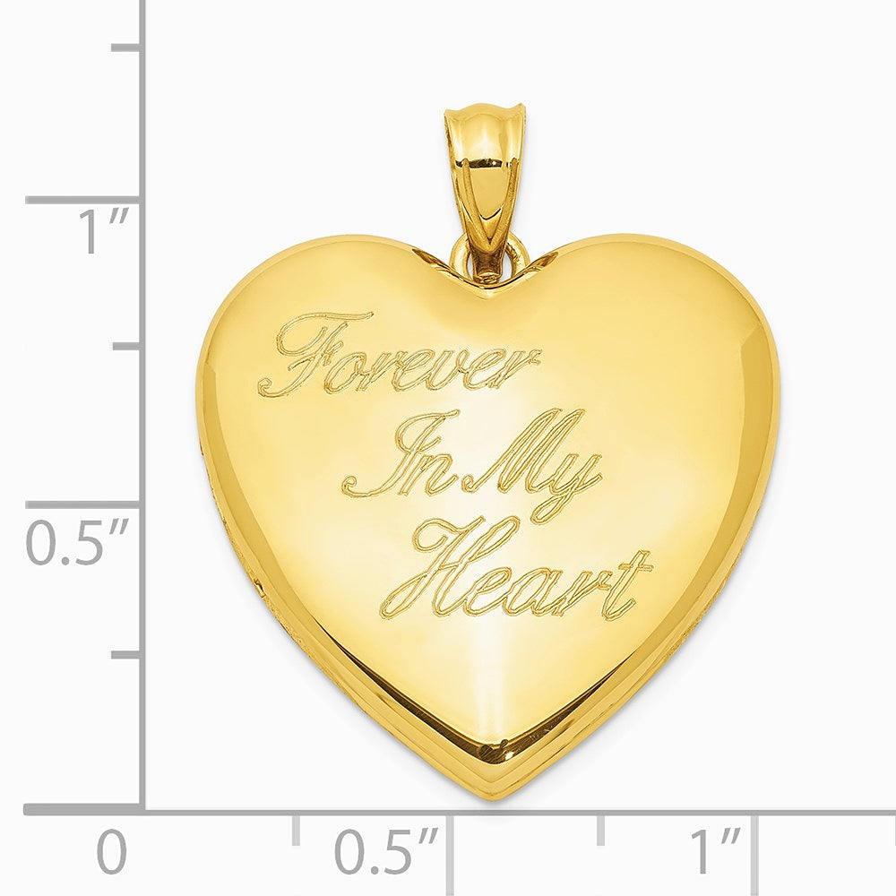 Sterling Silver Gold-tone Forever In My Heart Ash Holder Heart Locket - Product Photo