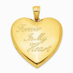 Sterling Silver Gold-tone Forever In My Heart Ash Holder Heart Locket - Product Photo