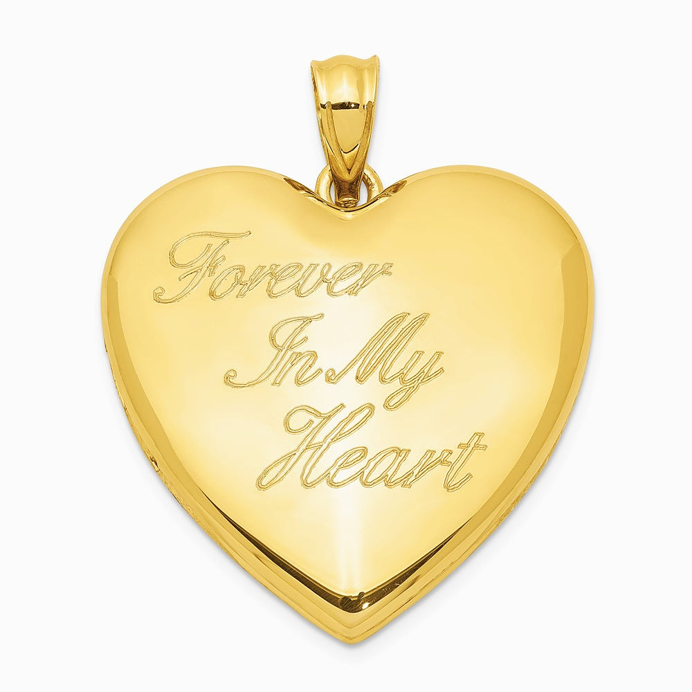 Sterling Silver Gold-tone Forever In My Heart Ash Holder Heart Locket - Product Photo