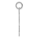 SSilver Rh-plt Engravable Girl Polished Front/Satin Back Disc Charm - Product Photo
