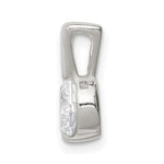 Sterling Silver CZ Pendant Chain Slide - Product Photo