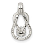 Sterling Silver CZ & Teardrop Pendant - Product Photo