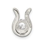 Sterling Silver CZ Chain Slide - Product Photo