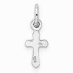 Sterling Silver RH-pltd Child's Jan Red Preciosca Crystal Cross Pendant - Product Photo