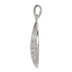 Sterling Silver Swirl Pendant - Product Photo