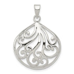 Sterling Silver Swirl Pendant - Product Photo