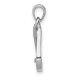 Sterling Silver Rhodium-plated w/CZ Pendant - Product Photo