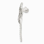 Sterling Silver Satin Finish Diamond Cut Dragon Fly Pin - Product Photo