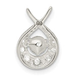 Sterling Silver Vibrant CZ Pendant - Product Photo