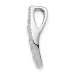 Sterling Silver Rhodium-plated CZ Slide - Product Photo