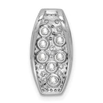 Sterling Silver Rhodium-plated CZ Slide - Product Photo