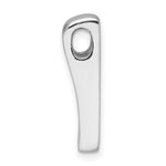 Sterling Silver Rhodium-plated CZ Chain Slide Pendant - Product Photo