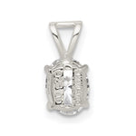 Sterling Silver CZ Pendant - Product Photo