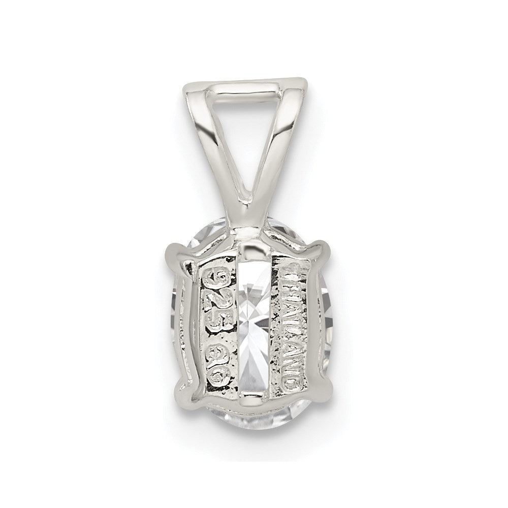 Sterling Silver CZ Pendant - Product Photo