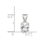 Sterling Silver CZ Pendant - Product Photo