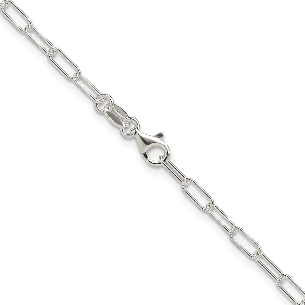 Sterling Silver Polished 2.9mm Paperclip Chain - Product Photo